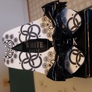 EUC WHBM Cordova Black with Bow High Heels Size 6.5